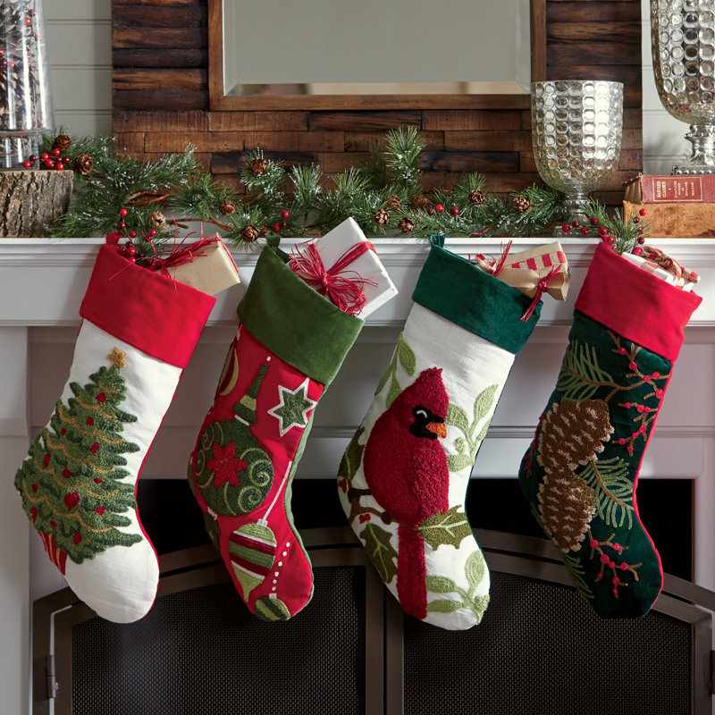 Christmas Tree Tufted Stocking & Reviews Birch Lane